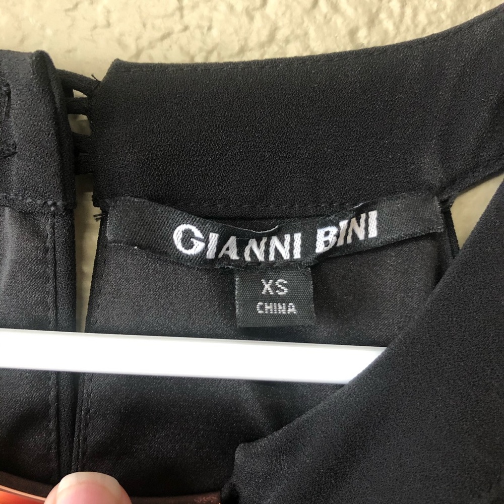 Gianni Bini Black Halter Swing Dress - Picture 3 of 10